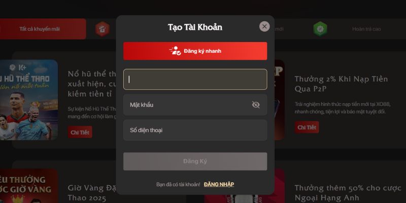 Cách thức tạo nick mới cho tân binh
